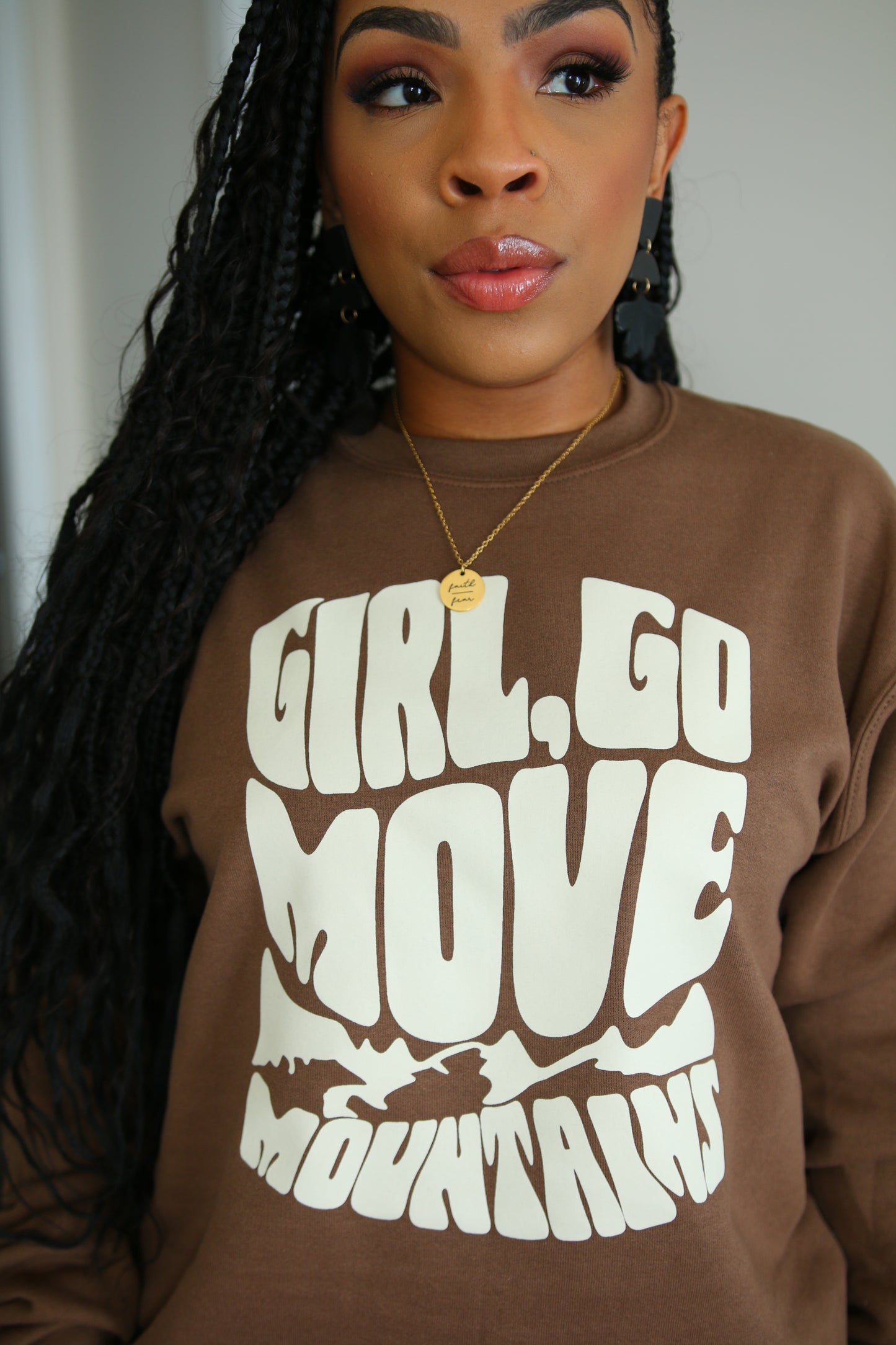 Girl Go Move Mountains Crewneck