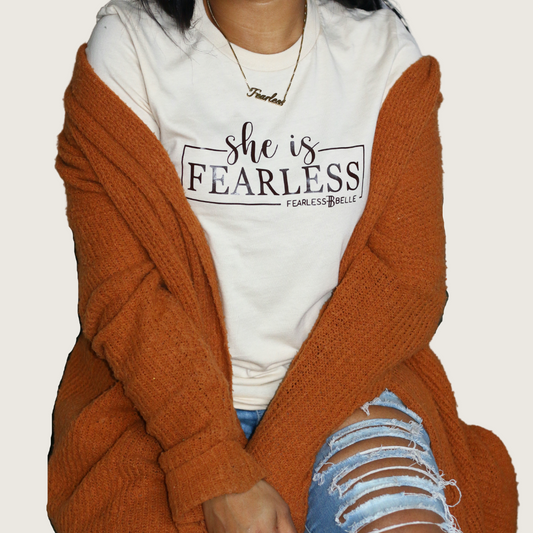 She is Fearless T-Shirt (Soft Cream)