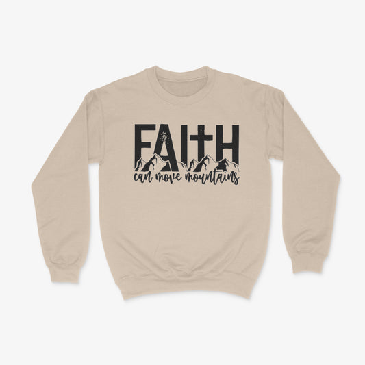 Faith Can Move Mountains Crewneck